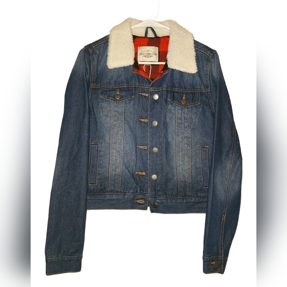 Ashley By 26 International Vintage Charm Womens Denim Jean Jacket size M